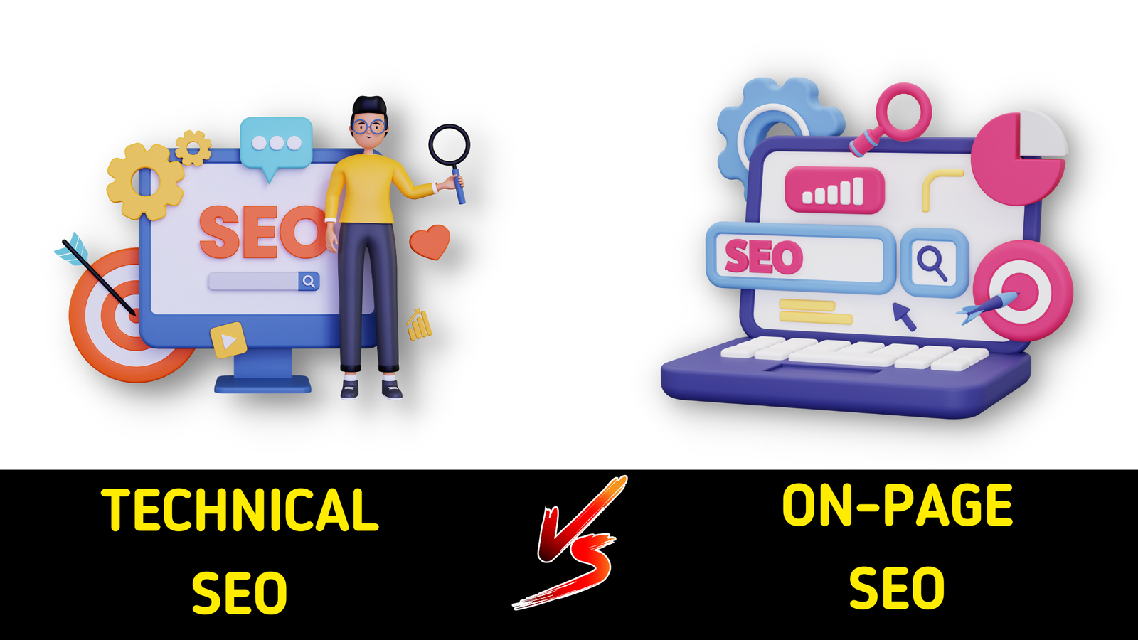 Technical SEO vs On-page SEO